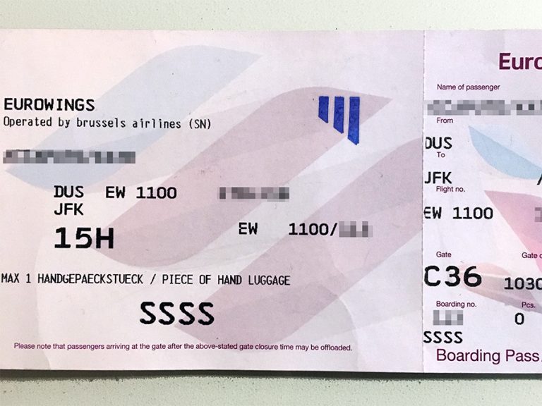 SSSS auf der Bordkarte: Was die 4 Buchstaben auf deinem Flugticket in die USA bedeuten 